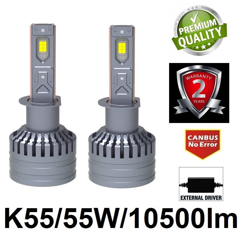 LED SIJALICE H1 SET 10500LM K55 Can Bus Beograd Zemun